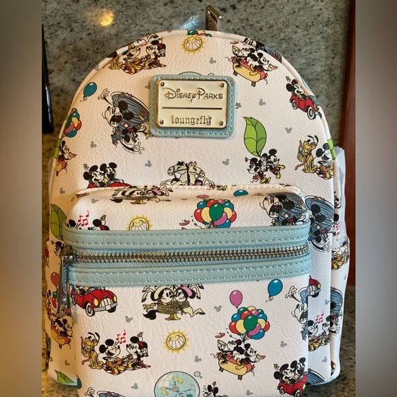 Disney Parks Mickey and Minnie Mouse Loungefly Mini Backpack NWT - Picture 4 of 10